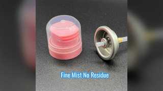 ड्राई शैम्पू वाल्व: बारीक धुंध, कोई अवशेष नहीं