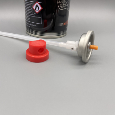 360 Degree Direction Aerosol Valves With Actuator for lubricant Aerosol Tin Cans