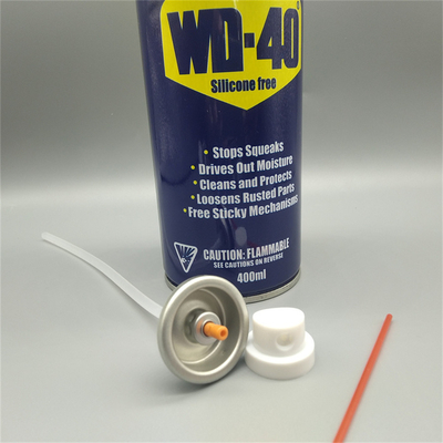 WD 40 स्नेहक स्प्रे एयरोसोल वाल्व चिकनी और नियंत्रित वितरण के लिए आवश्यक