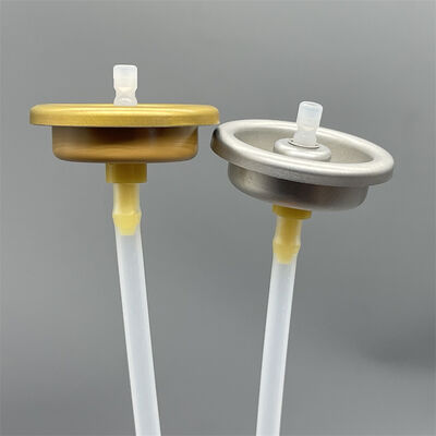 शरीर स्प्रे के लिए एयरोसोल वाल्व व्यक्तिगत देखभाल धुंध के लिए विश्वसनीय एक्ट्यूएटर प्रणाली डीओडोरेंट उपयोग के लिए लीक-प्रूफ डिजाइन